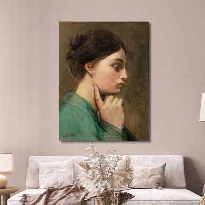 Odyssey Study Of The Figure For The Apotheosis By Homer Jean Auguste Dominique Ingres jad26 canvas print 