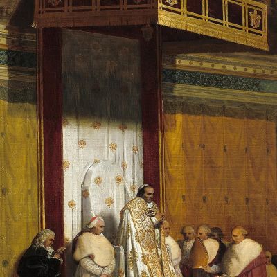 Pope Pius Vii In The Sistine Chapel Jean Auguste Dominique Ingres jad29 canvas print