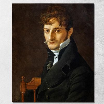 Portrait Of Belveze-Foulon Jean Auguste Dominique Ingres jad30 canvas print 