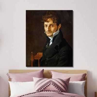 Portrait Of Belveze-Foulon Jean Auguste Dominique Ingres jad30 canvas print 