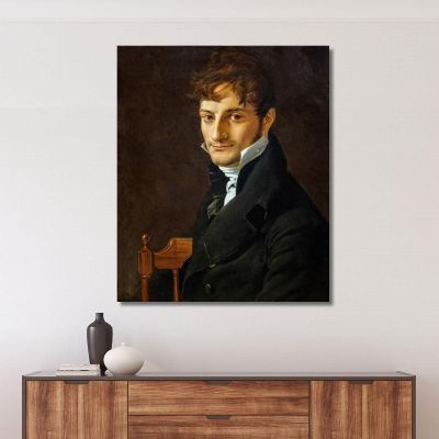 Portrait Of Belveze-Foulon Jean Auguste Dominique Ingres jad30 canvas print 