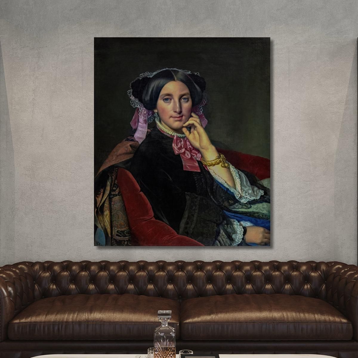 Portrait Of Madame Gonse Jean Auguste Dominique Ingres jad35 canvas print 