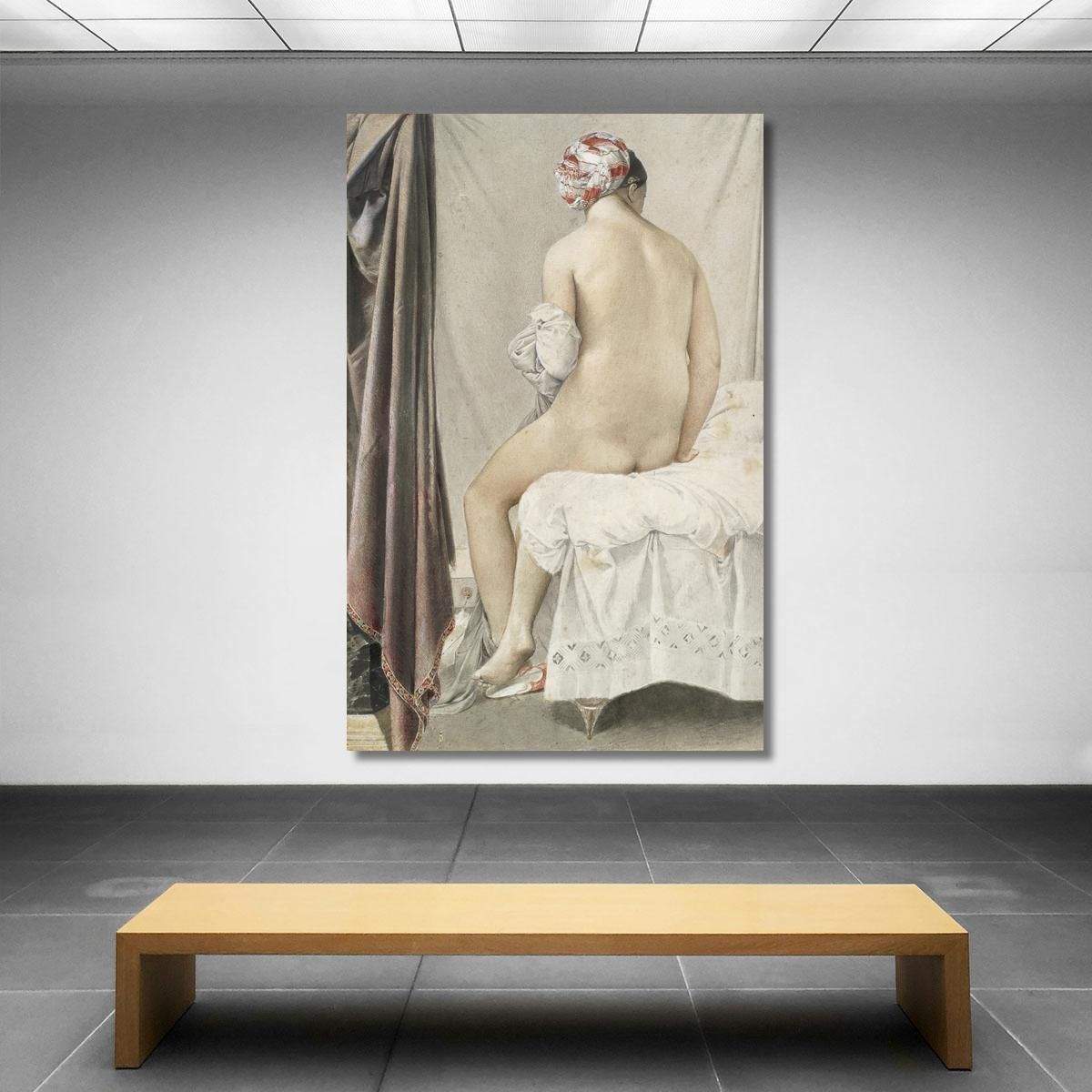 The Bather Jean Auguste Dominique Ingres jad42 canvas print 