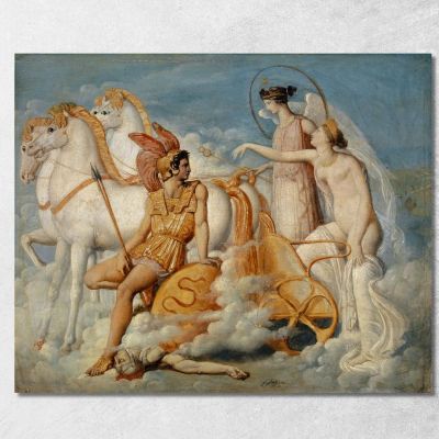 Venus Injured By Diomedes Returns To Olympus Jean Auguste Dominique Ingres jad50 canvas print 