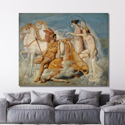 Venus Injured By Diomedes Returns To Olympus Jean Auguste Dominique Ingres jad50 canvas print 