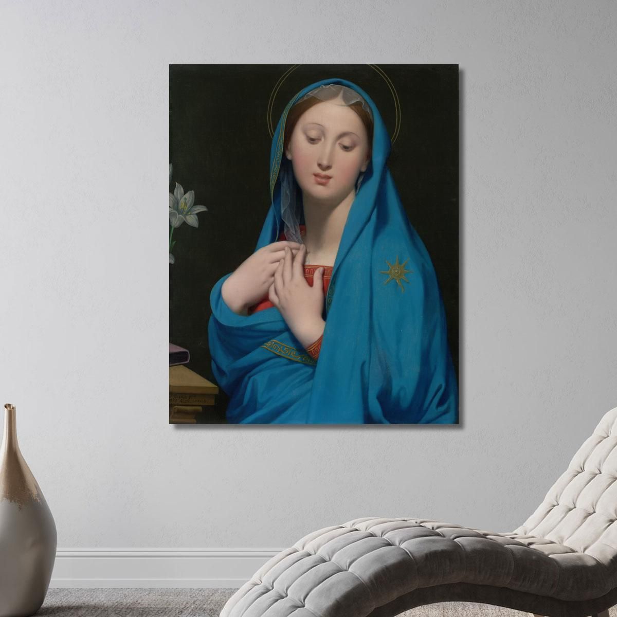 Virgin Of The Adoption Jean Auguste Dominique Ingres jad52 canvas print 