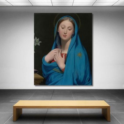 Virgin Of The Adoption Jean Auguste Dominique Ingres jad52 canvas print 