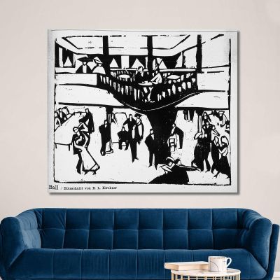 Ball By Ernst Ludwig Kirchner elk5 canvas print 