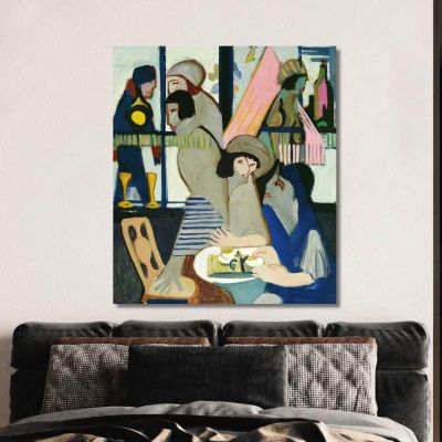 Cafe 1928 Ernst Ludwig Kirchner elk11 canvas print 