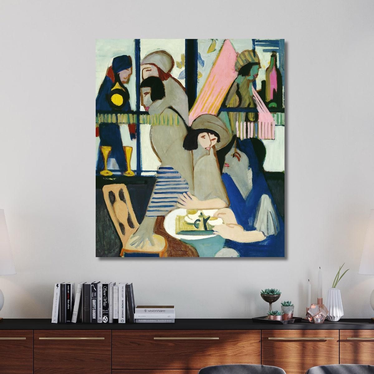 Cafe 1928 Ernst Ludwig Kirchner elk11 canvas print 