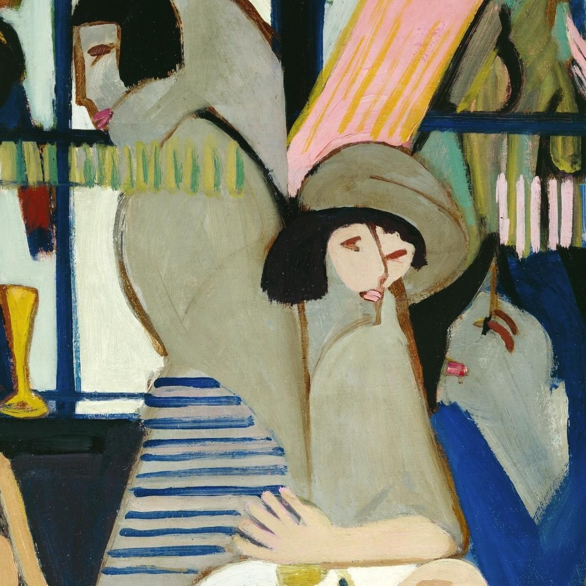 Cafe 1928 Ernst Ludwig Kirchner elk11 canvas print