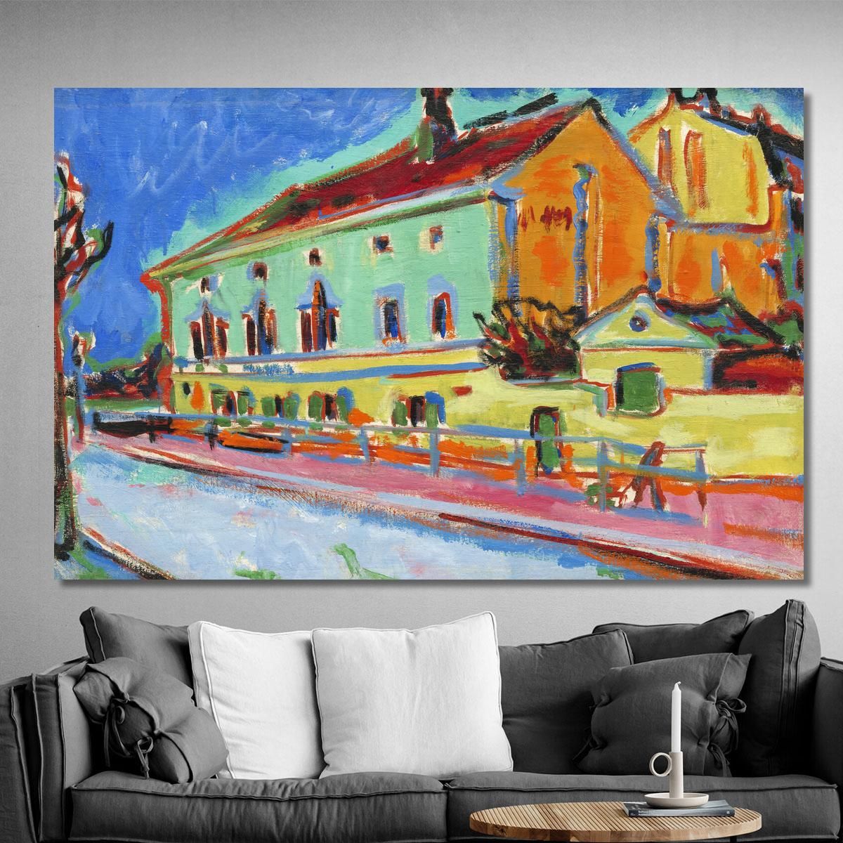 Dance Hall Bellevue Obverse Ernst Ludwig Kirchner elk21 canvas print 