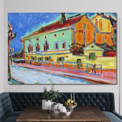 Dance Hall Bellevue Obverse Ernst Ludwig Kirchner elk21 canvas print 
