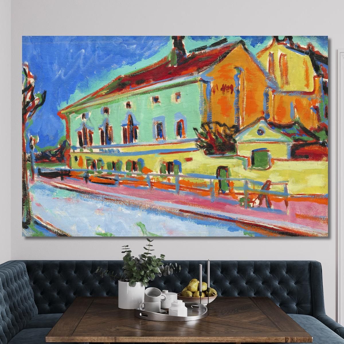 Dance Hall Bellevue Obverse Ernst Ludwig Kirchner elk21 canvas print 