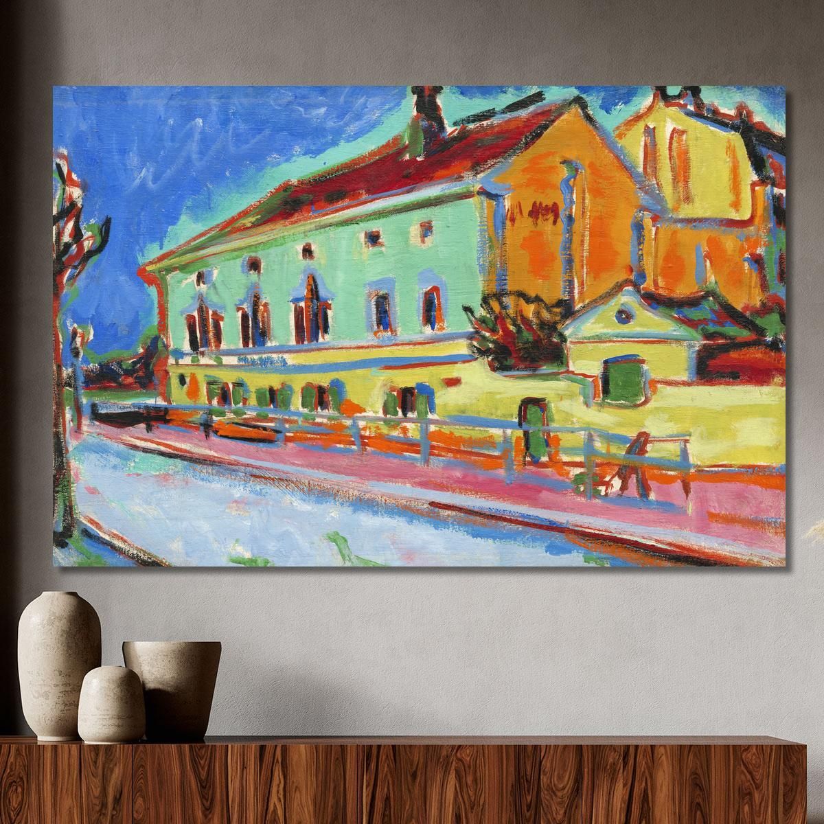 Dance Hall Bellevue Obverse Ernst Ludwig Kirchner elk21 canvas print 