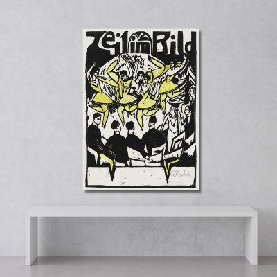 Dancers At The Ice Palace 1912 Ernst Ludwig Kirchner elk25 canvas print 