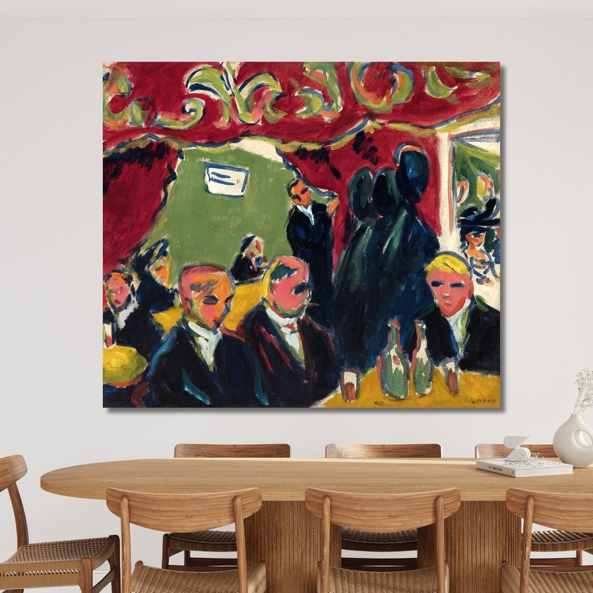 Tavern 1909 Ernst Ludwig Kirchner elk40 canvas print 