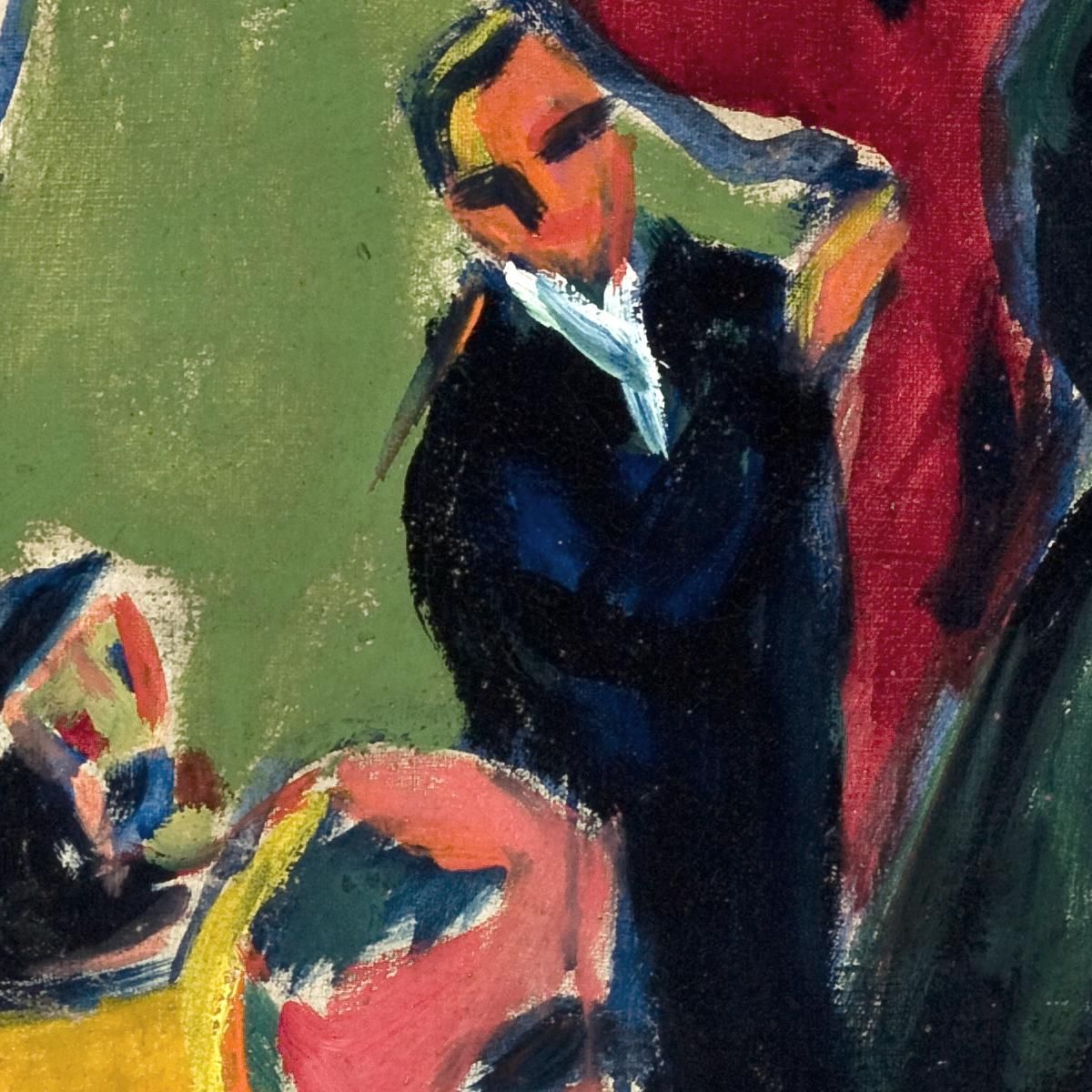 Tavern 1909 Ernst Ludwig Kirchner elk40 canvas print