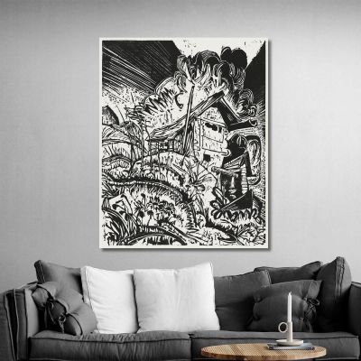 Mountain House 1917 Ernst Ludwig Kirchner elk79 canvas print 