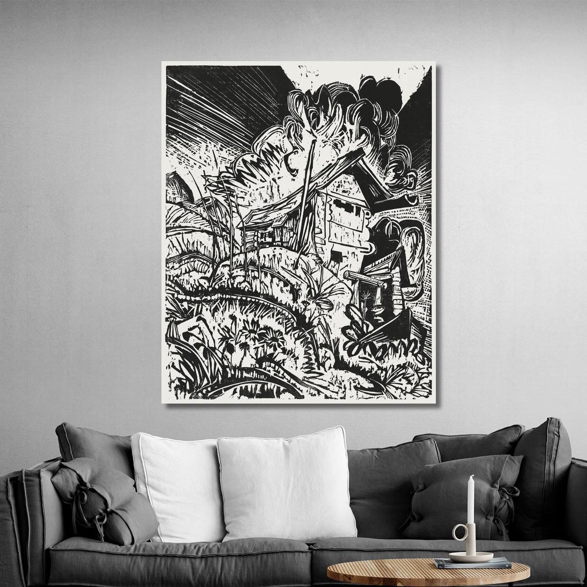 Mountain House 1917 Ernst Ludwig Kirchner elk79 canvas print 