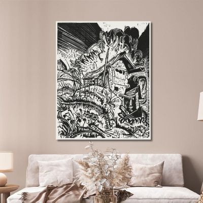 Mountain House 1917 Ernst Ludwig Kirchner elk79 canvas print 