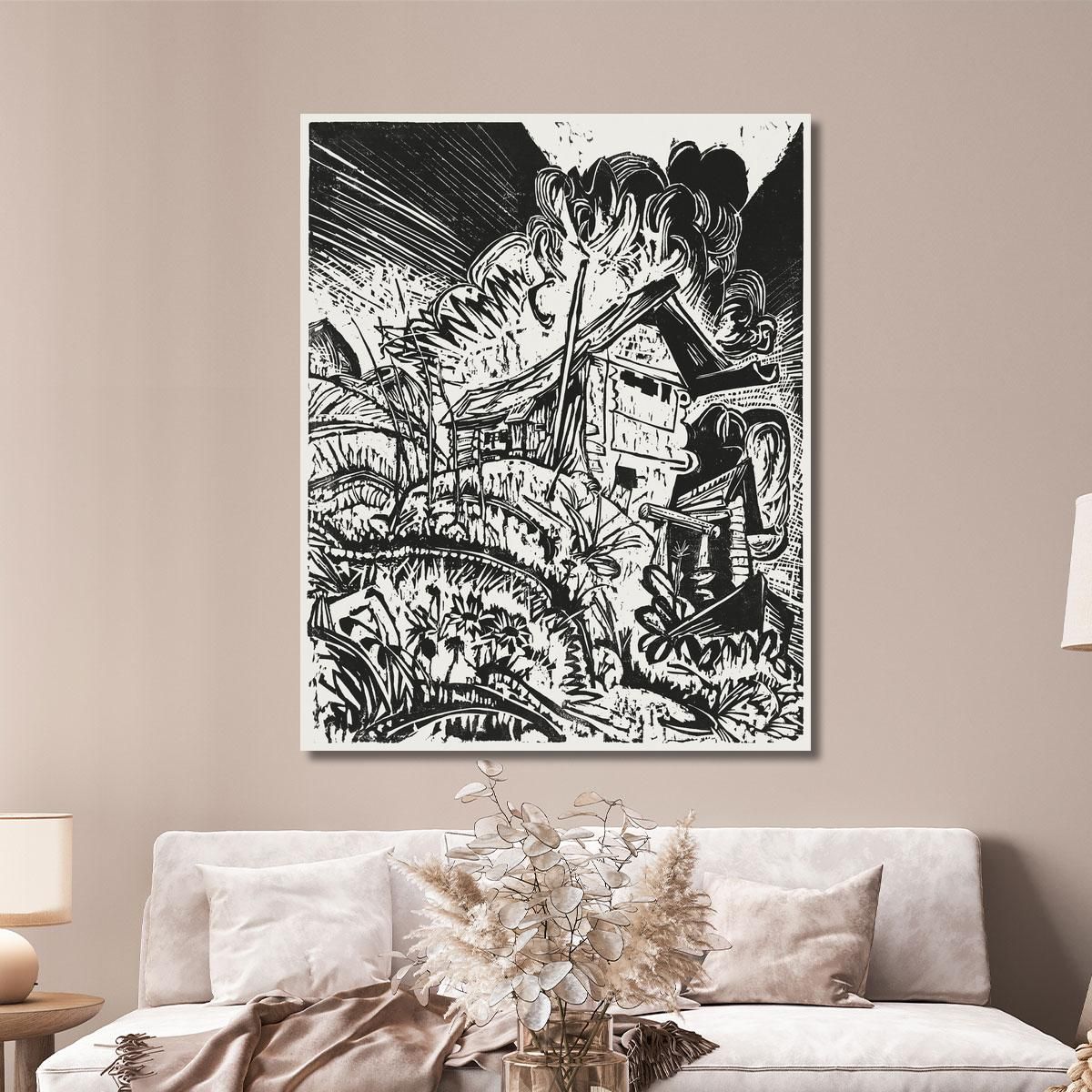 Mountain House 1917 Ernst Ludwig Kirchner elk79 canvas print 