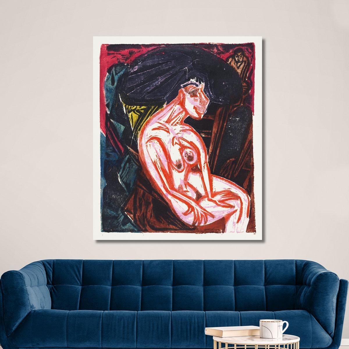 Peter Schlemihl S Wondrous Story The Beloved 1915 Ernst Ludwig Kirchner elk98 canvas print 