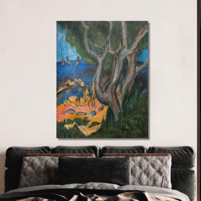 Swimmers On The Beach Of Fehmarn Ernst Ludwig Kirchner elk130 canvas print 