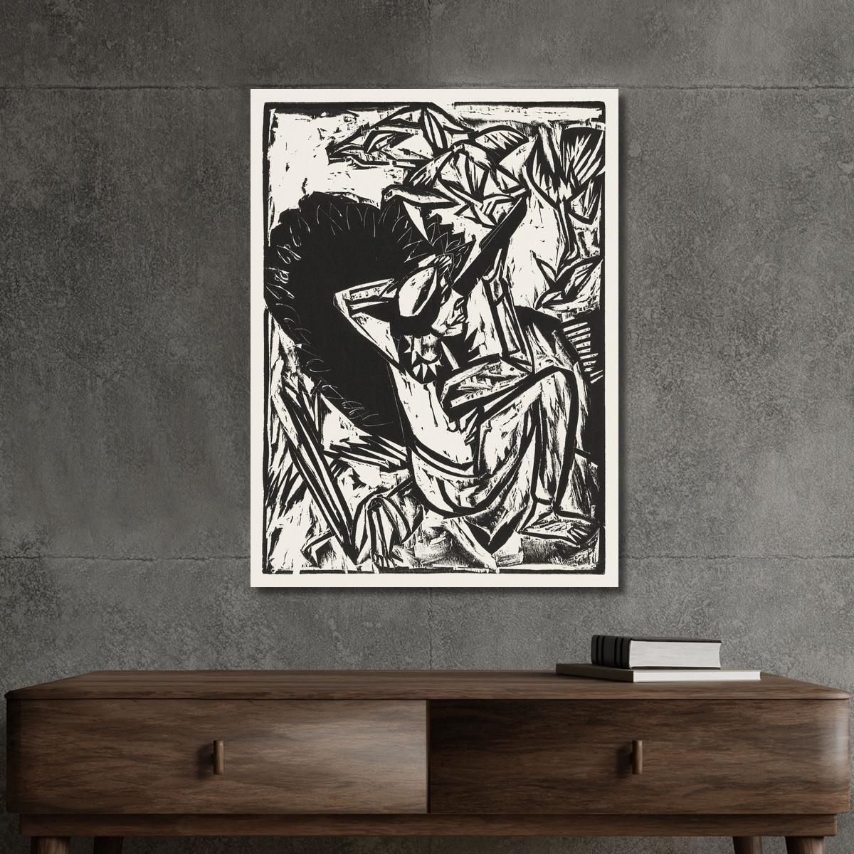The Gull Hunter 1913 Ernst Ludwig Kirchner elk134 canvas print 