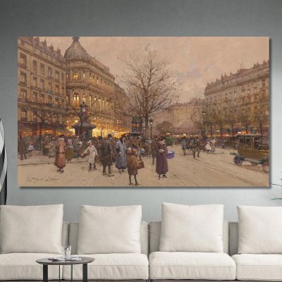 The Boulevard Towards The Bridge Eugène Galien-Laloue egl25 canvas print 