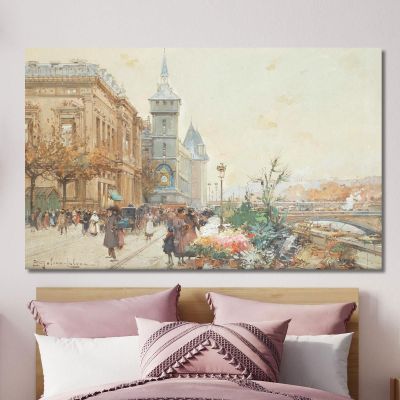 The Flower Market 2 Eugène Galien-Laloue egl27 canvas print 