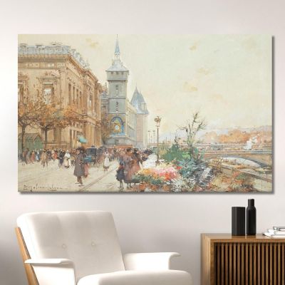 The Flower Market 2 Eugène Galien-Laloue egl27 canvas print 