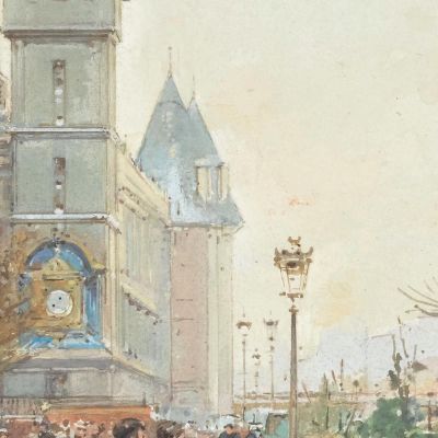 The Flower Market 2 Eugène Galien-Laloue egl27 canvas print