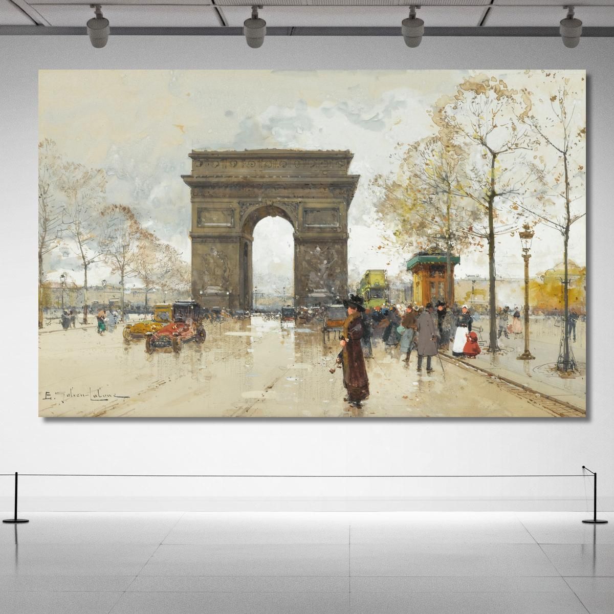 The Arc De Triomphe Eugène Galien-Laloue egl40 canvas print 