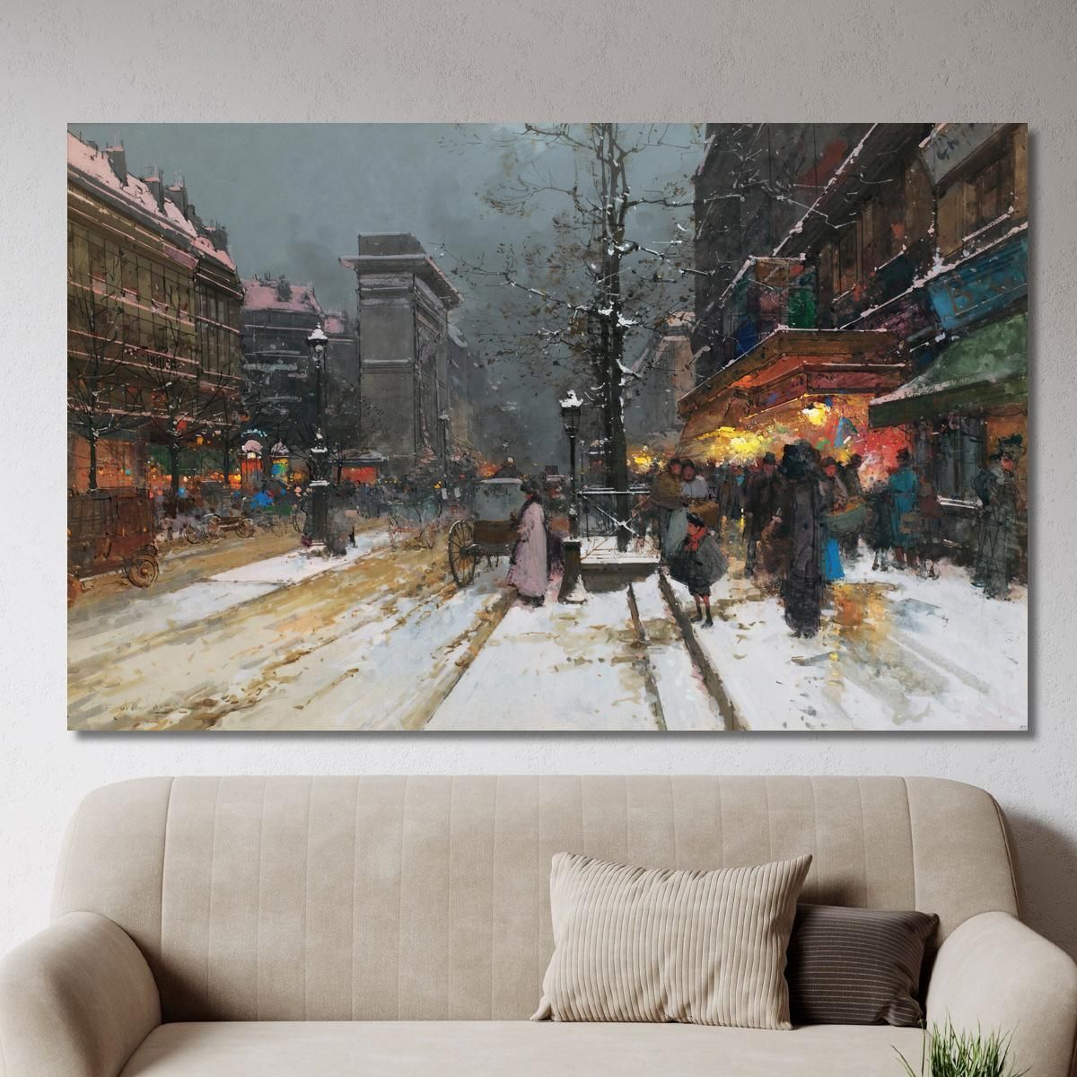 Saint-Denis Gate Paris Eugène Galien-Laloue egl60 canvas print 