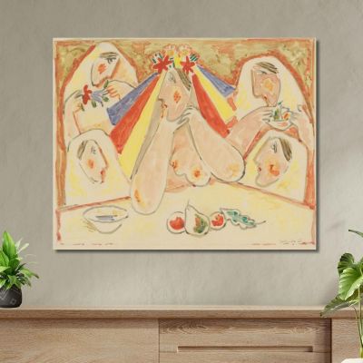 Bride Bride Among Bridesmaids Mikuláš Galanda mgl13 canvas print 