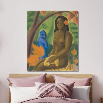 Girl From Tahiti Mikuláš Galanda mgl34 canvas print 