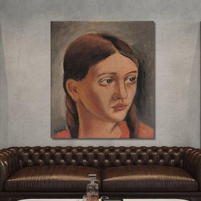 Girl'S Head 2 Mikuláš Galanda mgl37 canvas print 