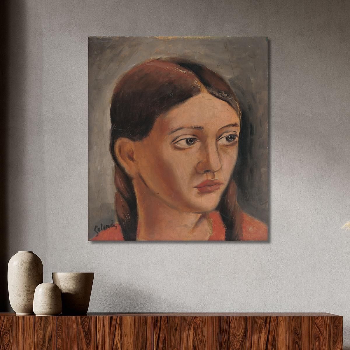 Girl'S Head 2 Mikuláš Galanda mgl37 canvas print 