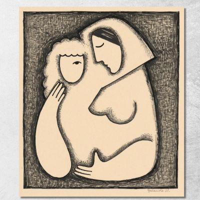 Girl'S Head Mikuláš Galanda mgl39 canvas print 