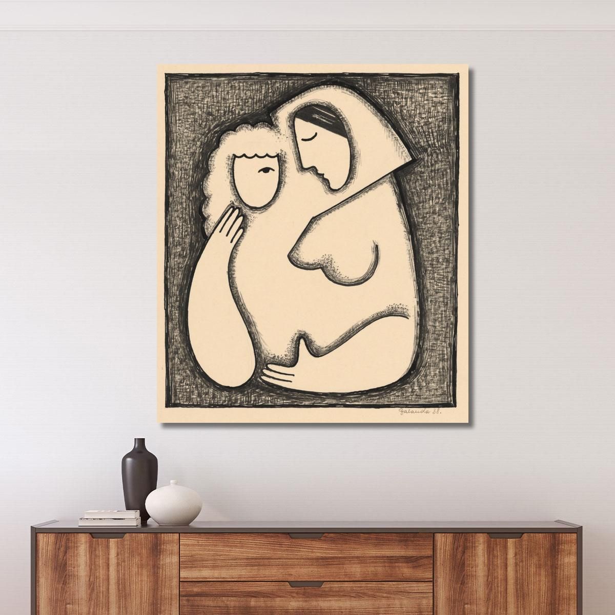 Girl'S Head Mikuláš Galanda mgl39 canvas print 