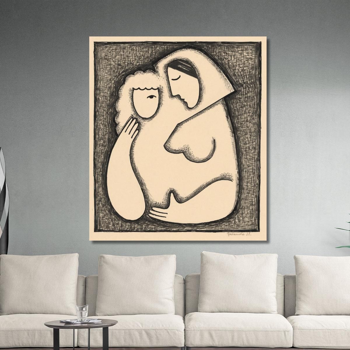 Girl'S Head Mikuláš Galanda mgl39 canvas print 