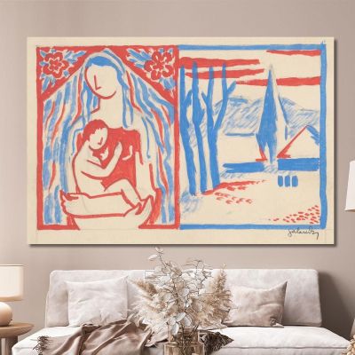 Madonna With Child Mikuláš Galanda mgl68 canvas print 