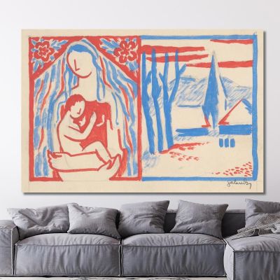 Madonna With Child Mikuláš Galanda mgl68 canvas print 