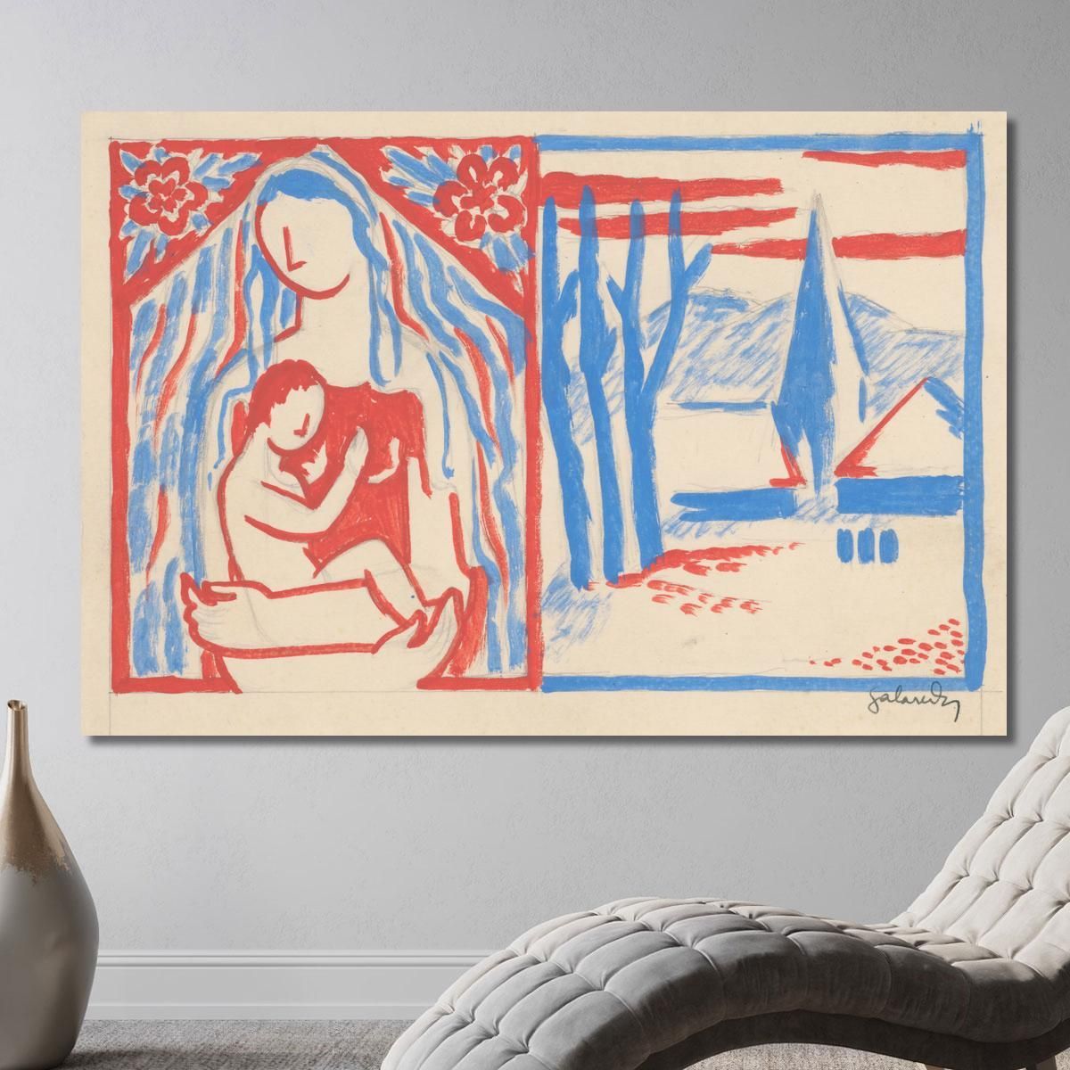 Madonna With Child Mikuláš Galanda mgl68 canvas print 