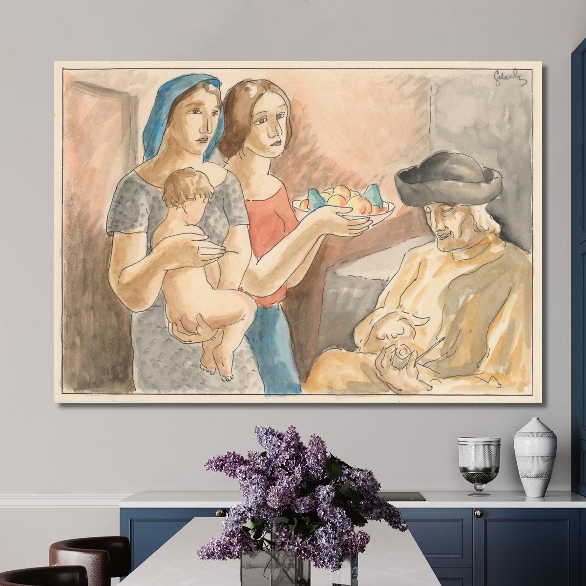 Family Mikuláš Galanda mgl96 canvas print 