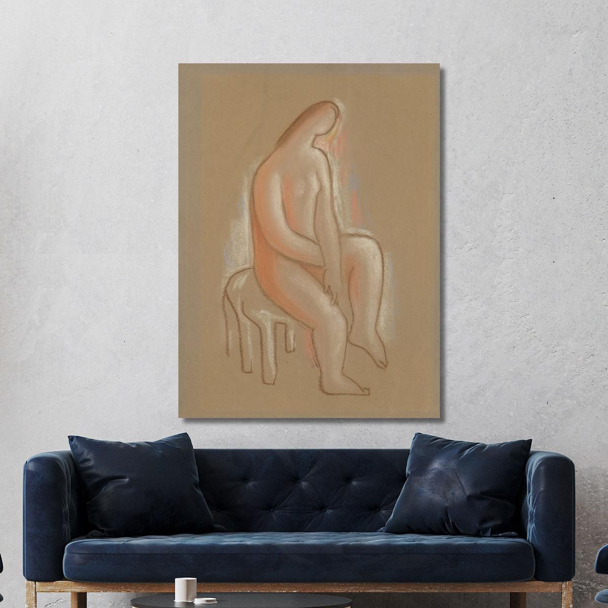 Seated Mikuláš Galanda mgl99 canvas print 