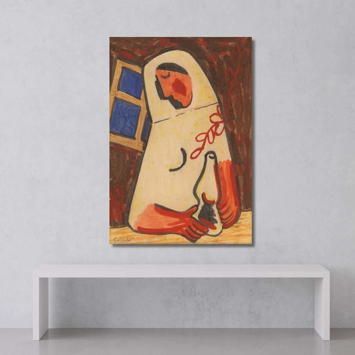 Sitting Woman Mikuláš Galanda mgl102 canvas print 