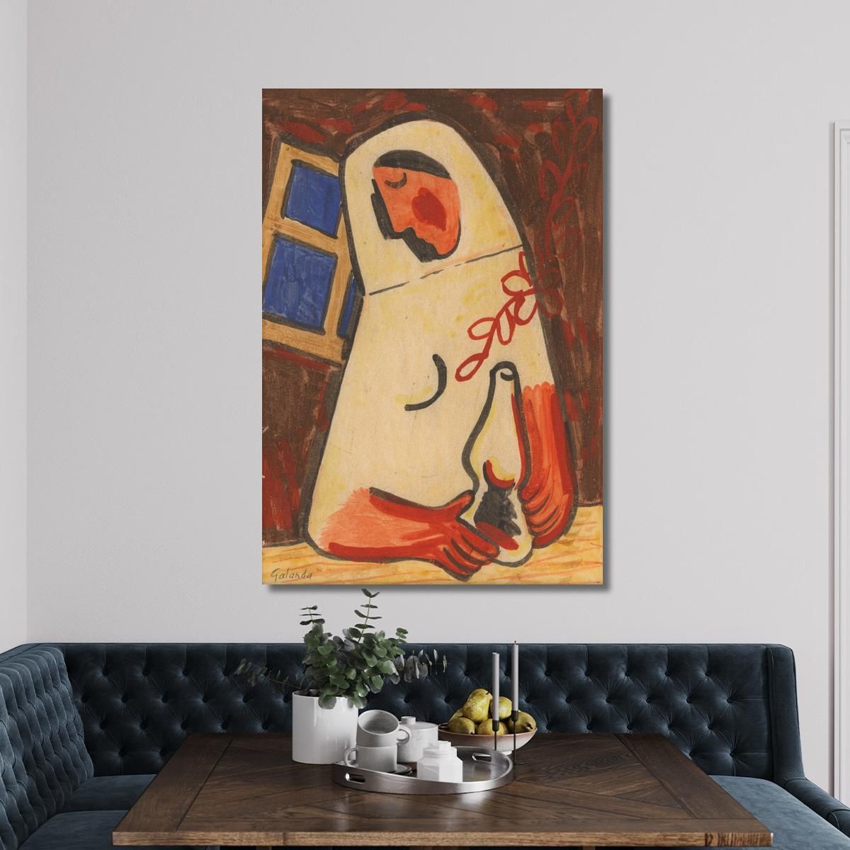 Sitting Woman Mikuláš Galanda mgl102 canvas print 