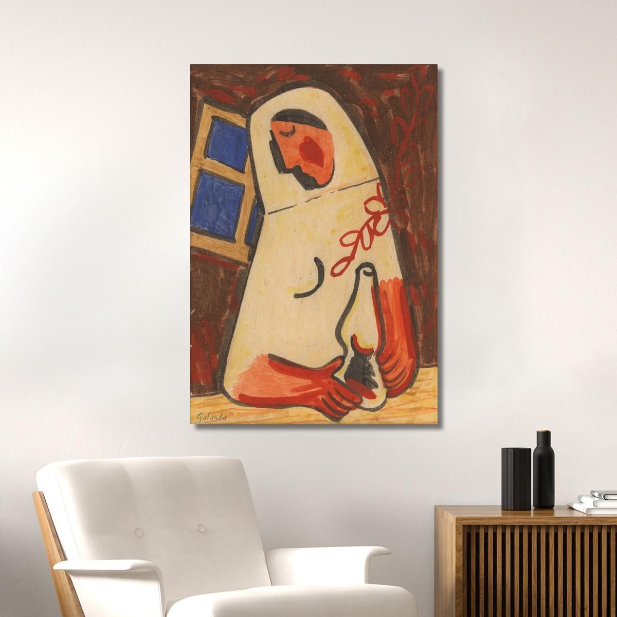Sitting Woman Mikuláš Galanda mgl102 canvas print 